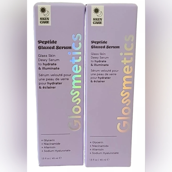 ( LOT OF 2 ) GLOSSMETICS Peptide Glazed Serum 1.5 OZ / 45 mL • EXP : 01/27 - Picture 1 of 3